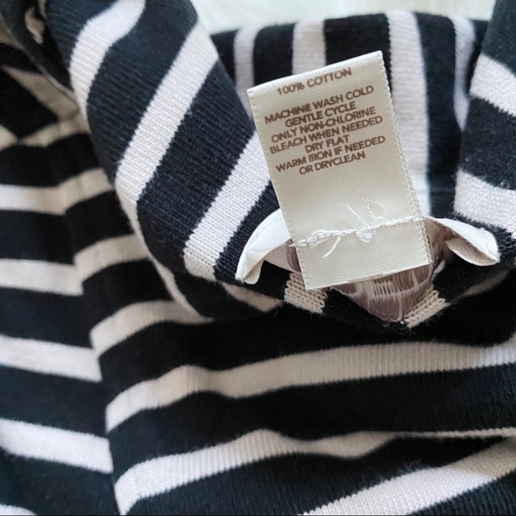 Ann Taylor Loft Striped Cotton Moto Jacket - Picture 6 of 7